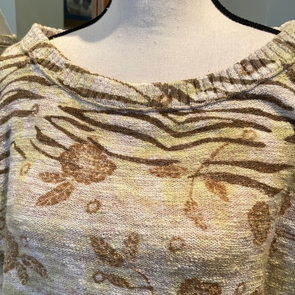 Pilcro Sweater Womens Size Small Anthropologie Tan Gold Brown - Picture 2 of 10